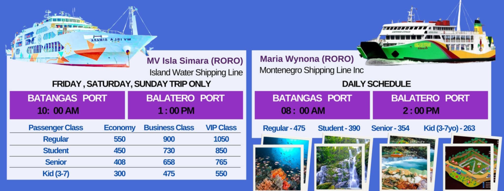 Puerto Galera ferry schedule